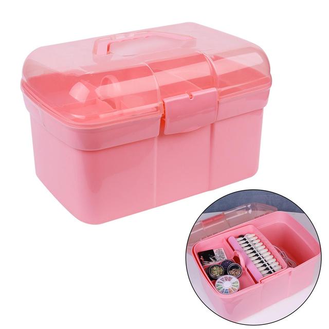 Portable Handled Storage Box Storage Container for Art Craft and Cosmetic Storage  Bin for Bedroom Dormitory Home Office Supplies - AliExpress